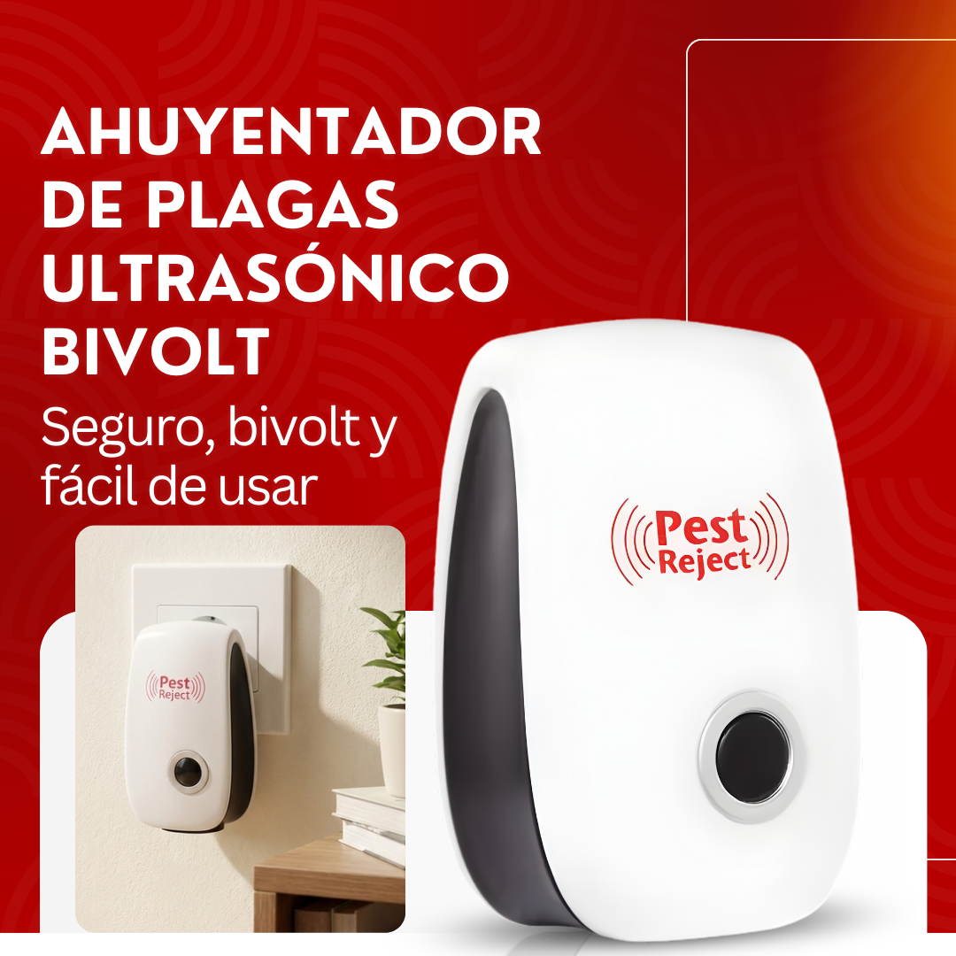 PestReject - Repelente Ultrasonico - Compra 1 y Llévate 2 GRATIS 🎁